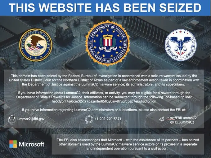 Justice Department Disrupts Major Malware Operation: The LummaC2 Takedown