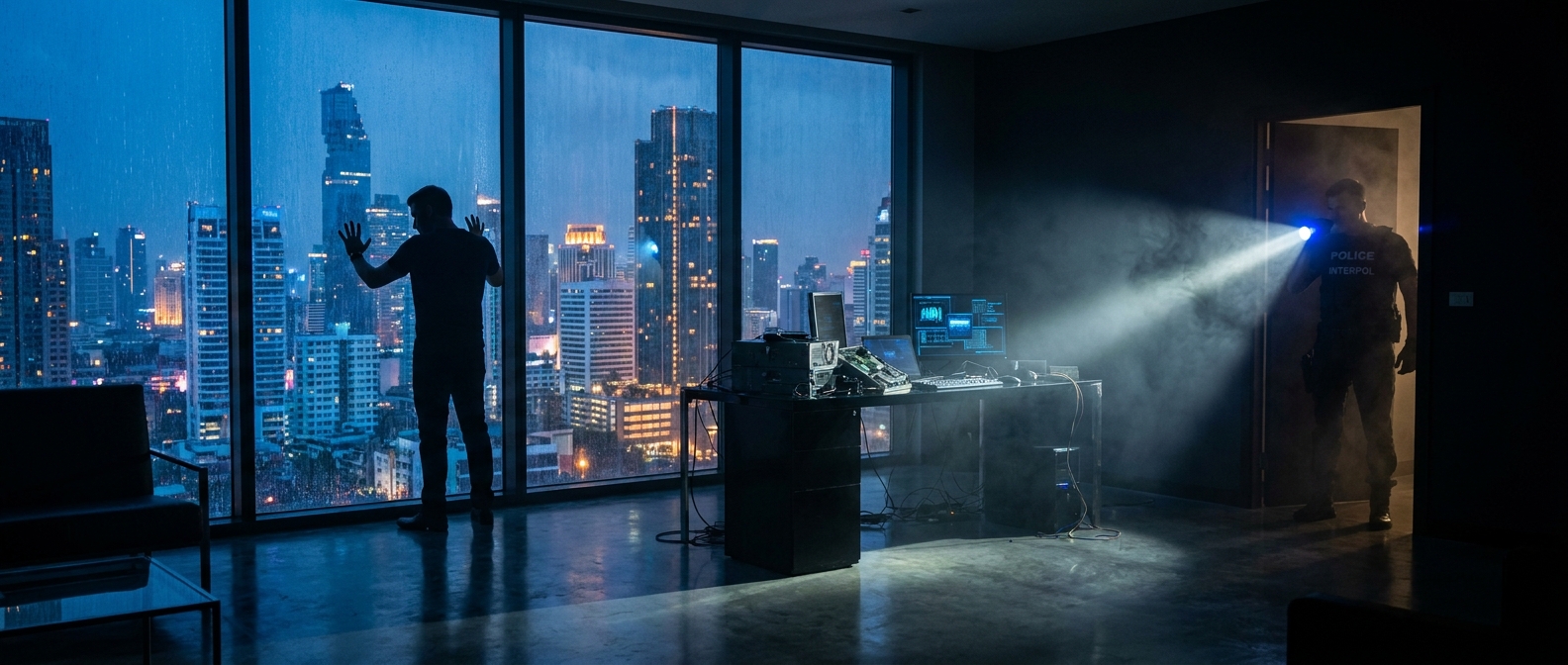 74 Warrants, a Luxury Bangkok Condo, and a DDoS Empire: The Arrest of Fluxstress Operator Noah Christopher