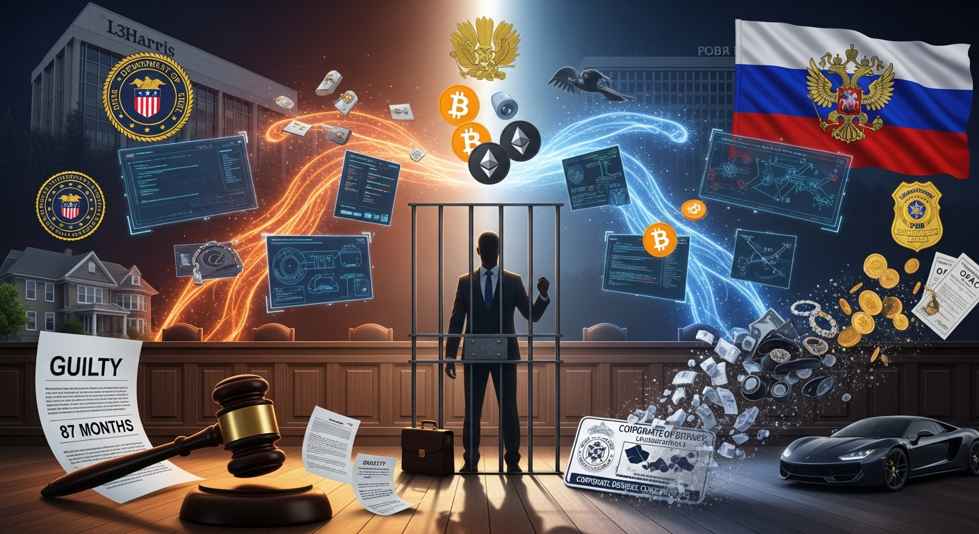 Seven Years Behind Bars: L3Harris Executive Peter Williams Sentenced for Selling Cyber Exploits to Russia